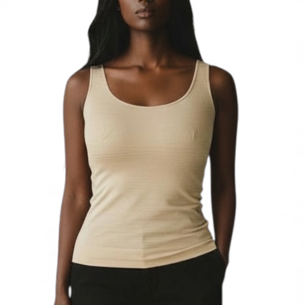 FLEXEES Shapewear Tank Top Bodysuit Beige 2XL 2TG 2XG Tummy Control